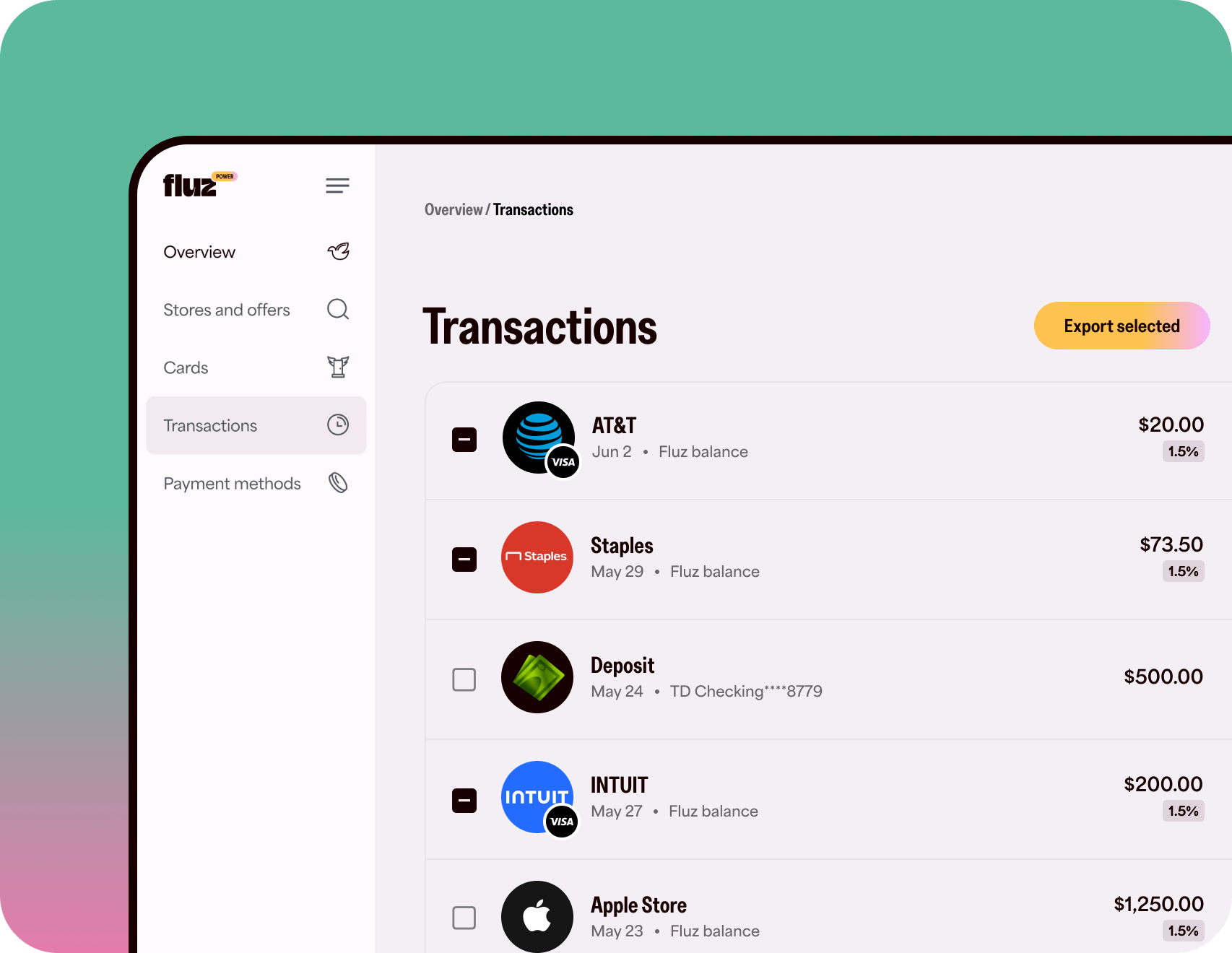 CashbackAtScale Preview CSVExports