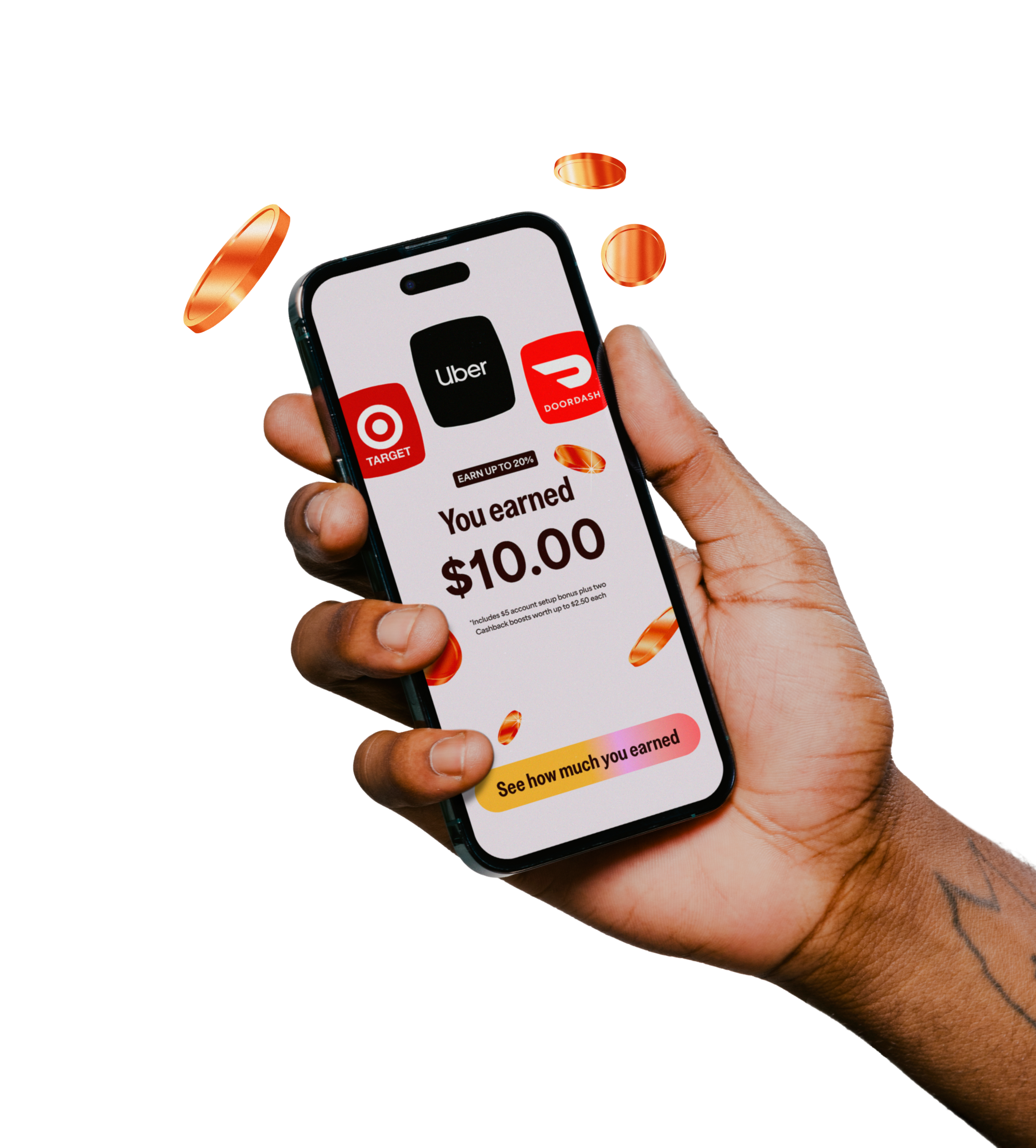 Get up to 20% Cashback on Uber Target DoorDash