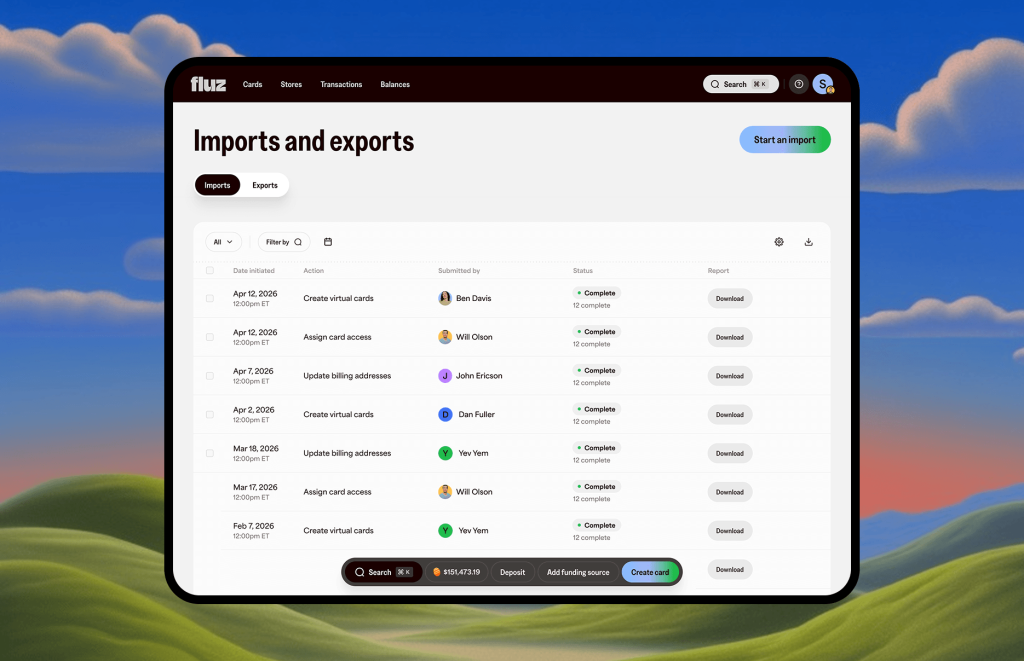 Bulk import actions: streamline your entire card workflow